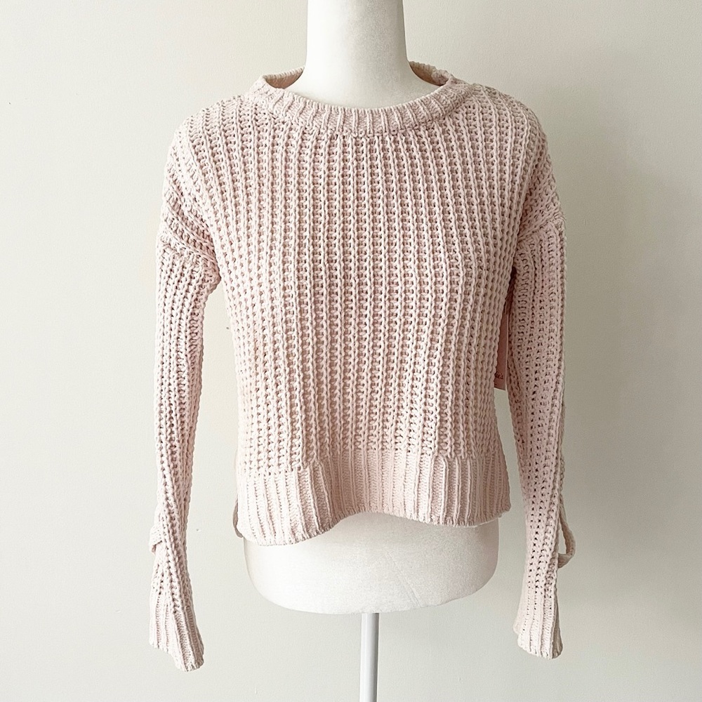 Candie’s | Pink Braid Detail Knit Sweater *NWT*